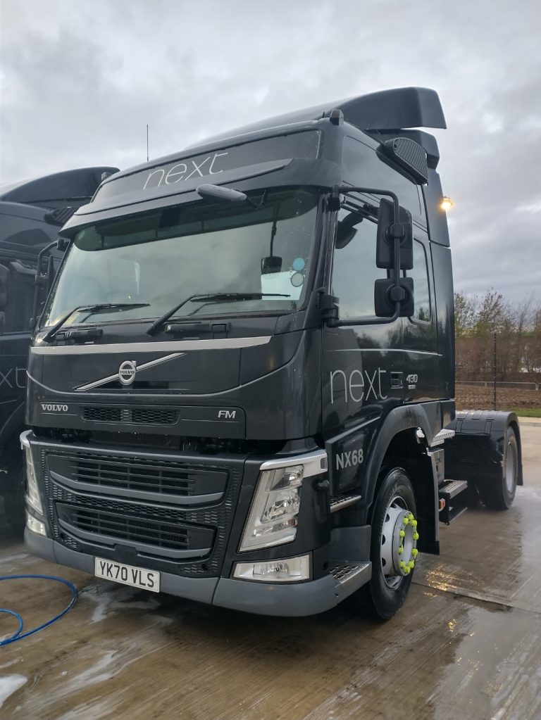 Next delivery van cleaned on-site